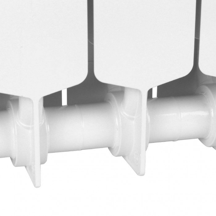 Биметаллический радиатор RIFAR SUPReMO 800, 8 секций, боковое подключение, белый