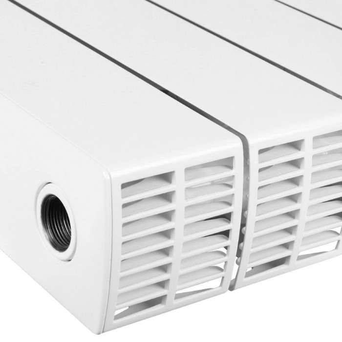 Биметаллический радиатор RIFAR SUPReMO 800, 8 секций, боковое подключение, белый