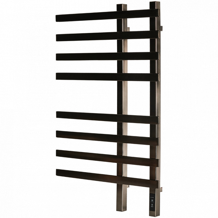 SHQ-S3QQ-008050 STOUT полотенцесушитель электрический  SOUL quadro 80*50 Оружейная сталь