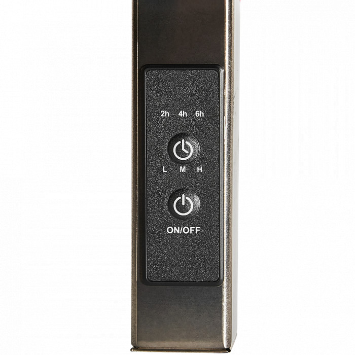 SHQ-S3QQ-008050 STOUT полотенцесушитель электрический  SOUL quadro 80*50 Оружейная сталь