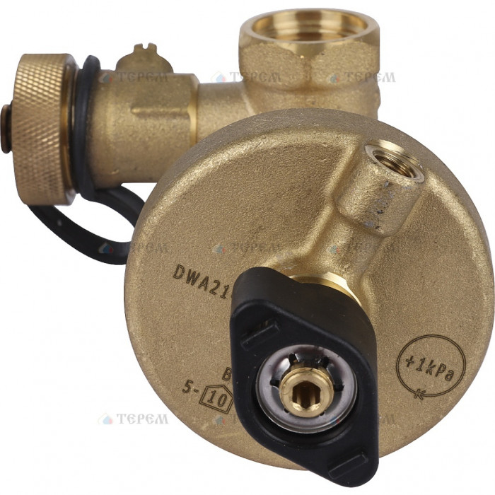 Клапан балансировочный БРОЕН DP DN 015 PN 25 автоматический в комплекте с импульсной трубкой и дренажным краном