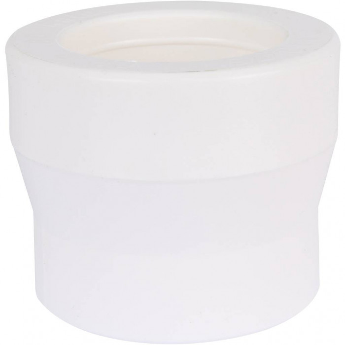 Муфта переходная Kalde 110х75 для полипропиленовых труб под сварку (цвет белый)