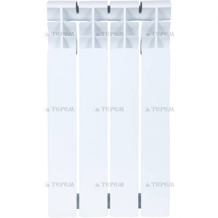 Биметаллический радиатор ROMMER Plus BM 500, 4 секций, боковое подключение, белый