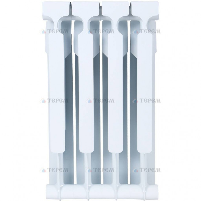 Биметаллический радиатор ROMMER Plus BM 500, 4 секций, боковое подключение, белый