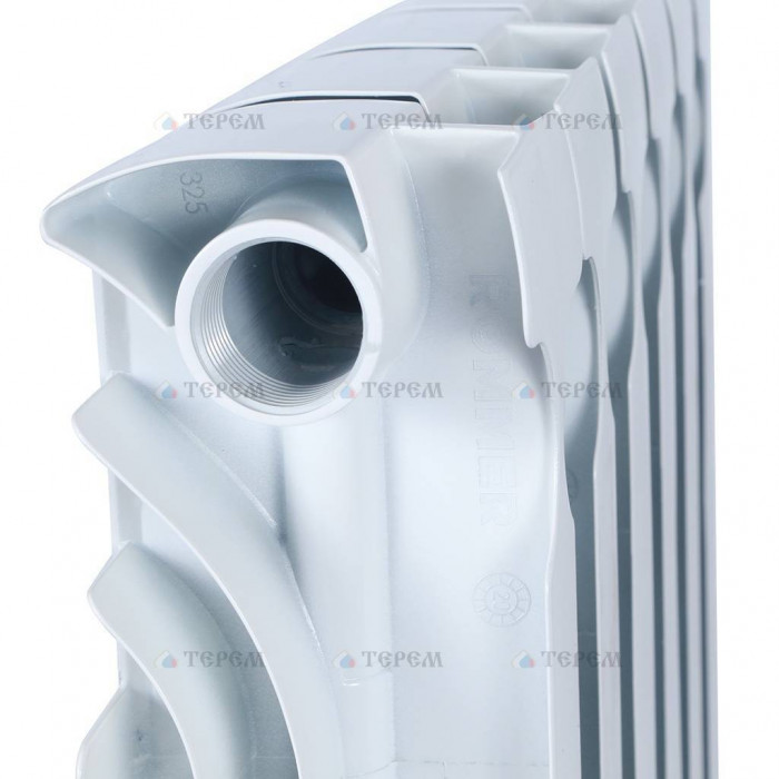 Биметаллический радиатор ROMMER Plus BM 500, 4 секций, боковое подключение, белый