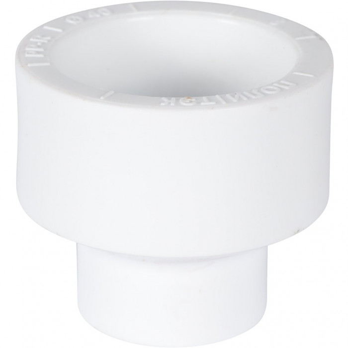 Политэк 9000004025 Политэк 40х25 Муфта переходная внутр./внутр. для полипропиленовых труб под сварку (цвет белый)