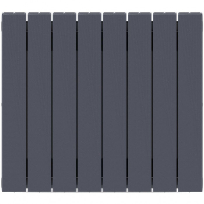 Биметаллический радиатор RIFAR SUPReMO 500, 8 секций, боковое подключение, черный