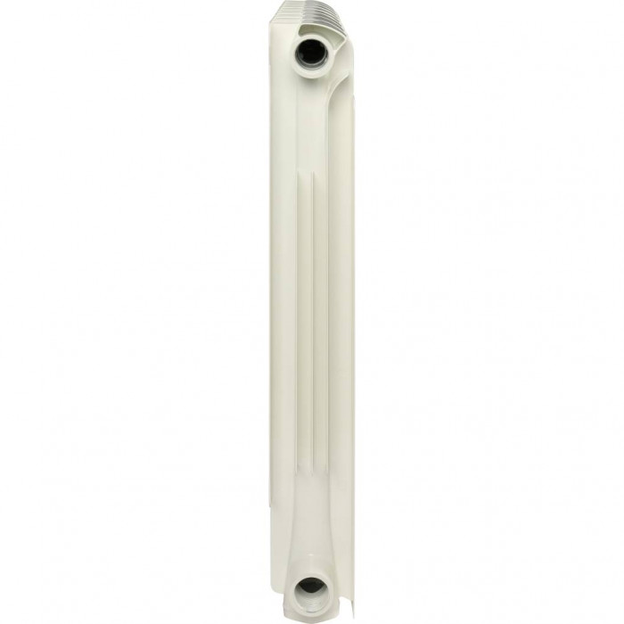 Алюминиевый радиатор STOUT Bravo 500, 8 секций, боковое подключение, белый