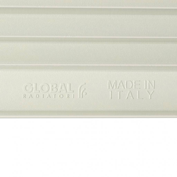 Алюминиевый радиатор STOUT Bravo 500, 8 секций, боковое подключение, белый