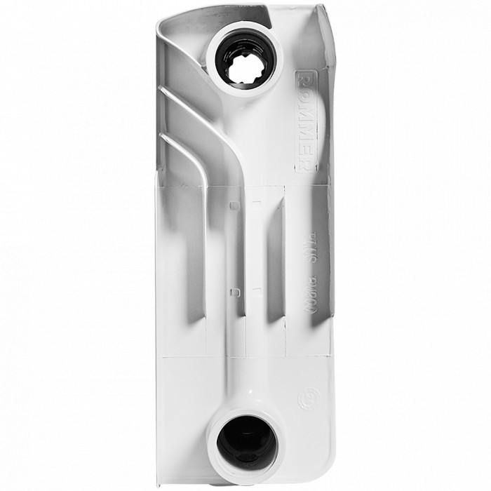 Биметаллический радиатор ROMMER Plus BM 200, 14 секций, боковое подключение, белый