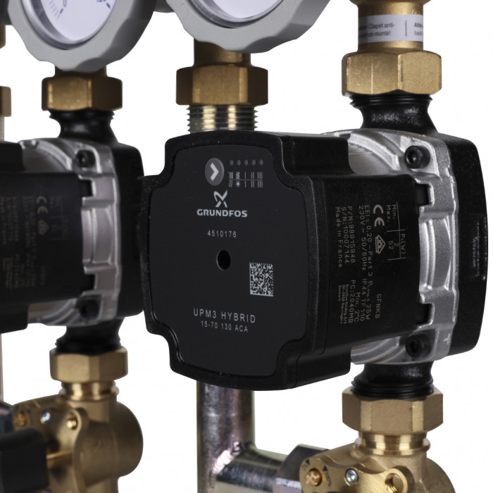 Насосно-смесительный модуль Meibes Kombimix 2MK с насосом Grundfos UPM3 70 (без сервоприводов)