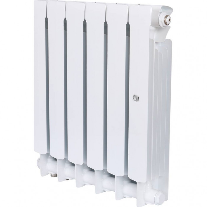Биметаллический радиатор RIFAR BASE VENTIL 500, 6 секций, нижнее правое подключение, белый