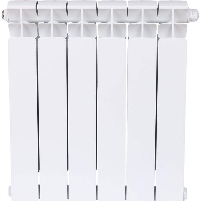 Биметаллический радиатор RIFAR BASE VENTIL 500, 6 секций, нижнее правое подключение, белый