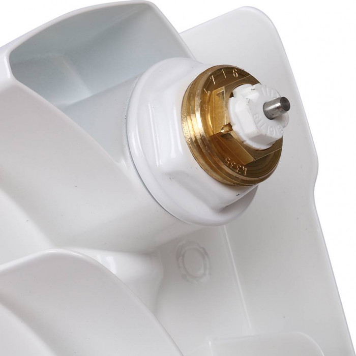 Биметаллический радиатор RIFAR BASE VENTIL 500, 6 секций, нижнее правое подключение, белый