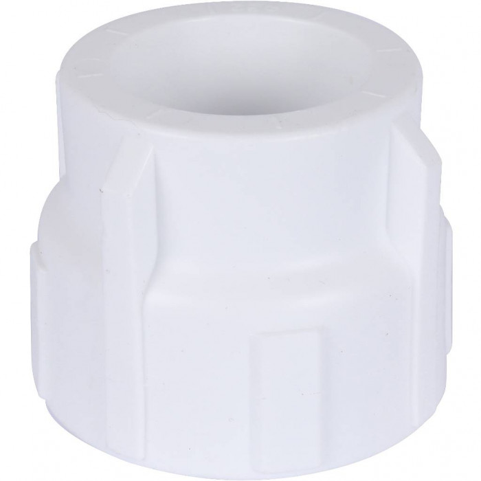 Политэк 32х1 Муфта комбинированная внутр. резьба для полипропиленовых труб под сварку (цвет белый)