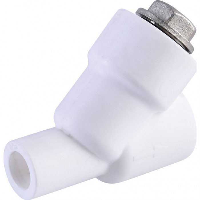 Фильтр Политэк d=20 для полипропиленовых труб под сварку (ВН-НР) (цвет белый)