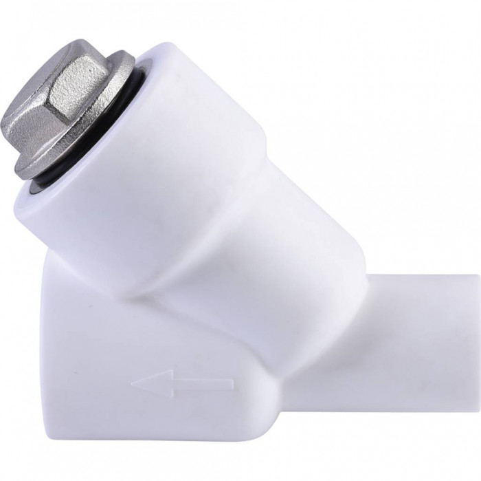 Фильтр Политэк d=20 для полипропиленовых труб под сварку (ВН-НР) (цвет белый)