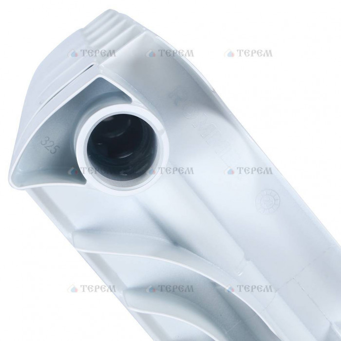 Биметаллический радиатор ROMMER Plus BM 500, 6 секций, боковое подключение, белый