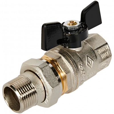 Кран шаровой BUGATTI Oregon с полусгоном (ручка-бабочка) внут-наруж резьба 3/4