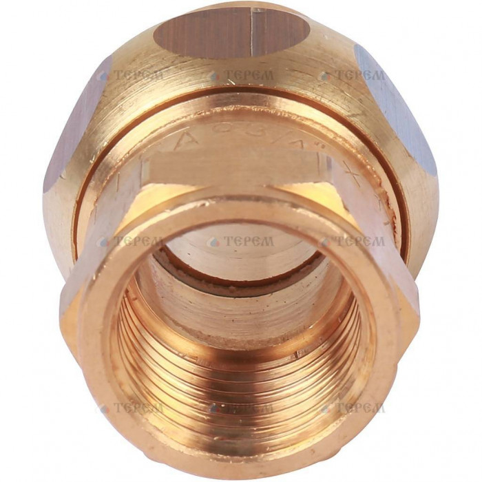 Sanha 4330g сгон ВП-ВР, бронза, с плоским уплотнением 18x1/2, для медных труб под пайку