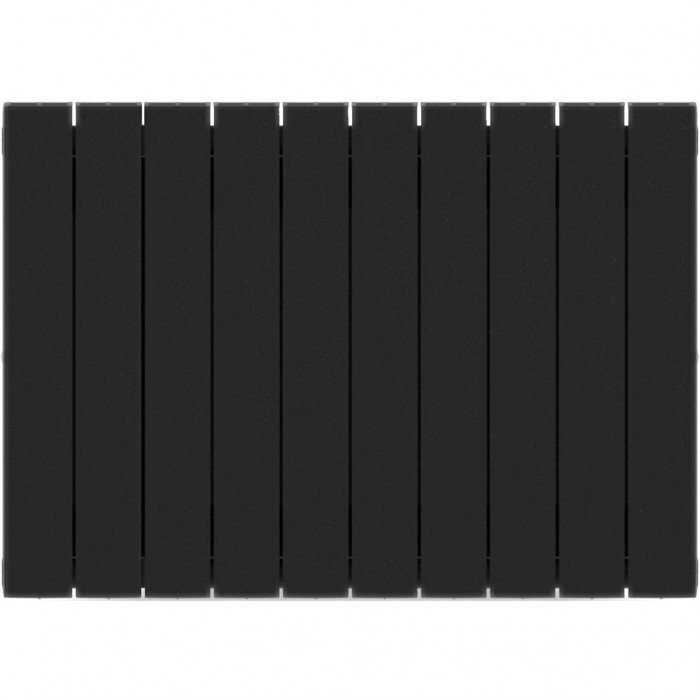 Биметаллический радиатор RIFAR SUPReMO 500, 10 секций, боковое подключение, черный