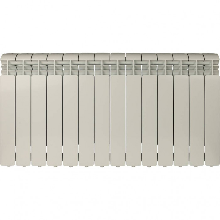 Алюминиевый радиатор Global ISEO 500 500, 14 секций, боковое подключение, белый