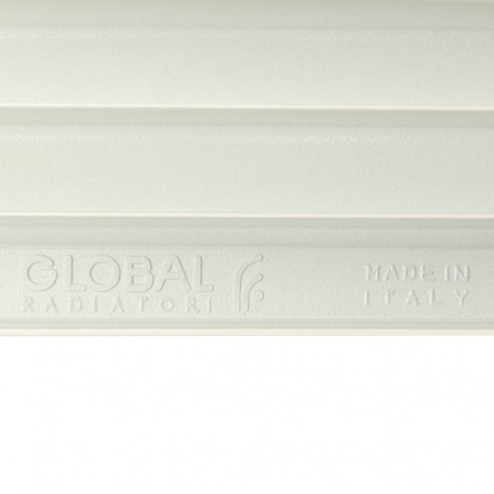 Алюминиевый радиатор Global ISEO 500 500, 14 секций, боковое подключение, белый