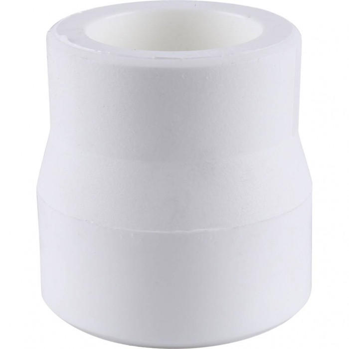 Муфта переходная Kalde 63x40 для полипропиленовых труб под сварку (цвет белый)