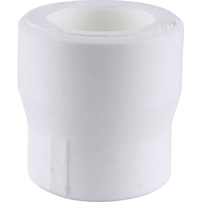 Муфта переходная Kalde 63x40 для полипропиленовых труб под сварку (цвет белый)
