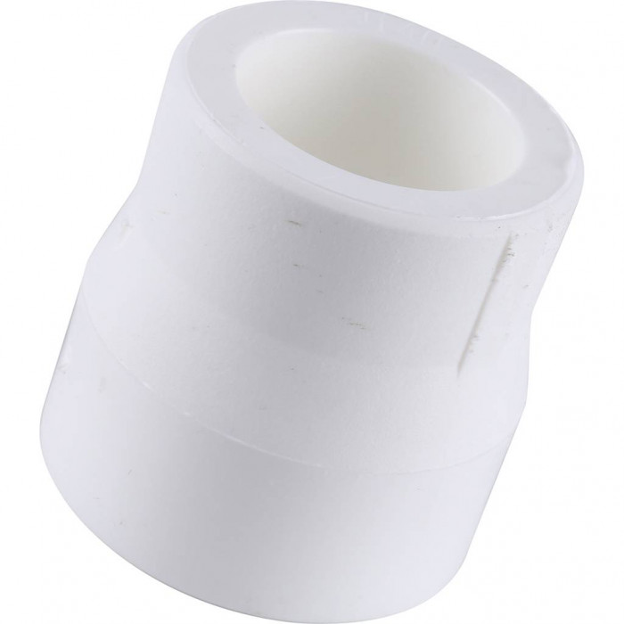Муфта переходная Kalde 63x40 для полипропиленовых труб под сварку (цвет белый)