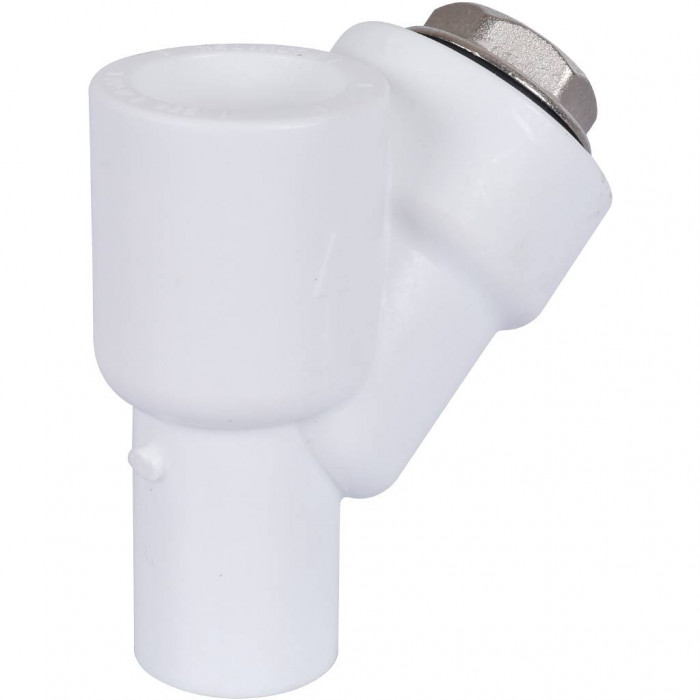 Фильтр Политэк d=25 для полипропиленовых труб под сварку (ВН-НР) (цвет белый)