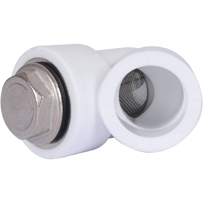 Фильтр Политэк d=25 для полипропиленовых труб под сварку (ВН-НР) (цвет белый)