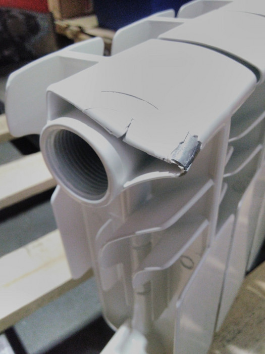 Биметаллический радиатор ROMMER Plus BM 200, 6 секций, боковое подключение, белый