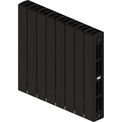 Биметаллический радиатор RIFAR SUPReMO 500, 8 секций, боковое подключение, черный