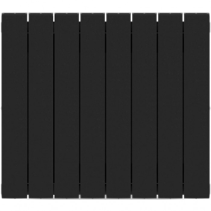 Биметаллический радиатор RIFAR SUPReMO 500, 8 секций, боковое подключение, черный