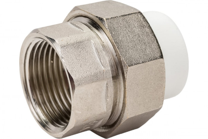 VALTEC Полипропиленовая американка белая c внутренней резьбой 20x 3/4" (VTp.762.0.02005) (10шт./уп