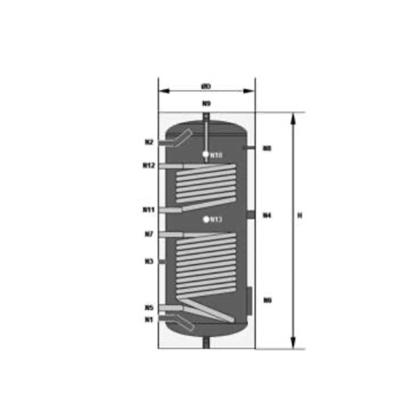 Косвенный водонагреватель Ecosystem S2 200, 200 л
