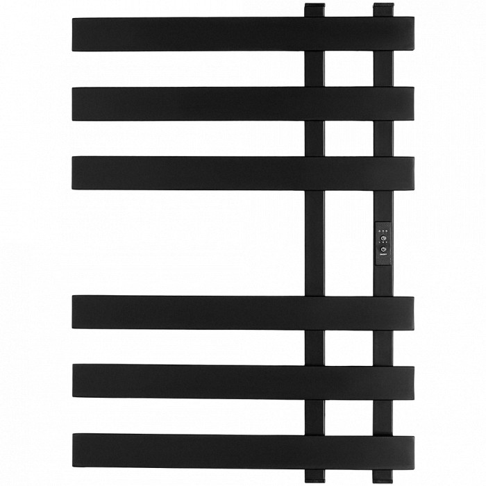 STOUT  SHQ-N2QQ-007050 STOUT полотенцесушитель электрический NEOSOUL quadro 70*50 Черный матовый