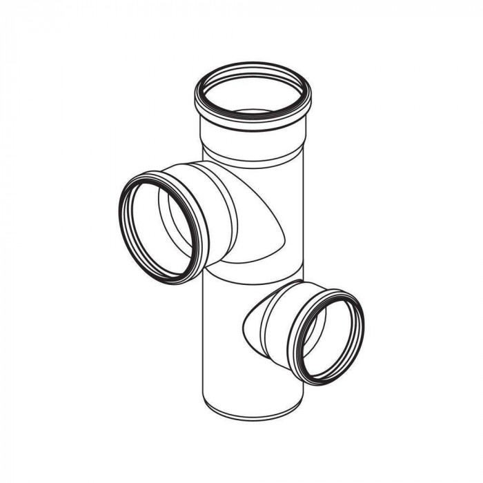 Двухплоскостная крестовина REHAU правая 110/90/75 (11026791002)