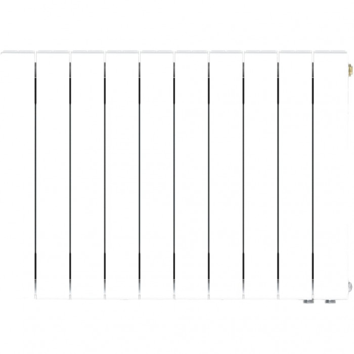 Биметаллический радиатор RIFAR SUPReMO VENTIL 500, 10 секций, Нижнее левое подключение, белый