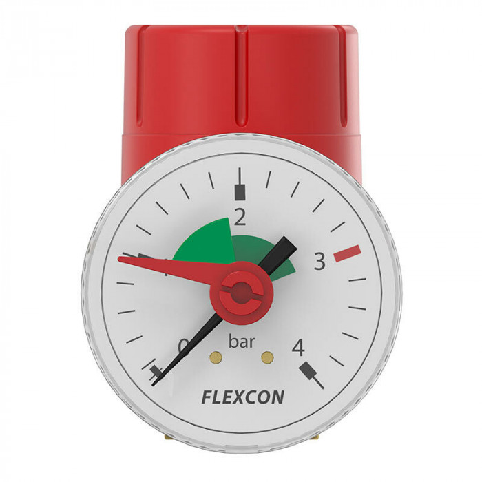 Flamco Предохранительный клапан с манометром'Prescomano 1/2 x 1/2 - 3bar