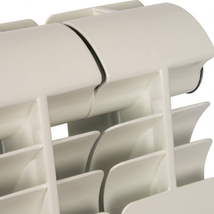 Алюминиевый радиатор Global ISEO 500 500, 6 секций, боковое подключение, белый