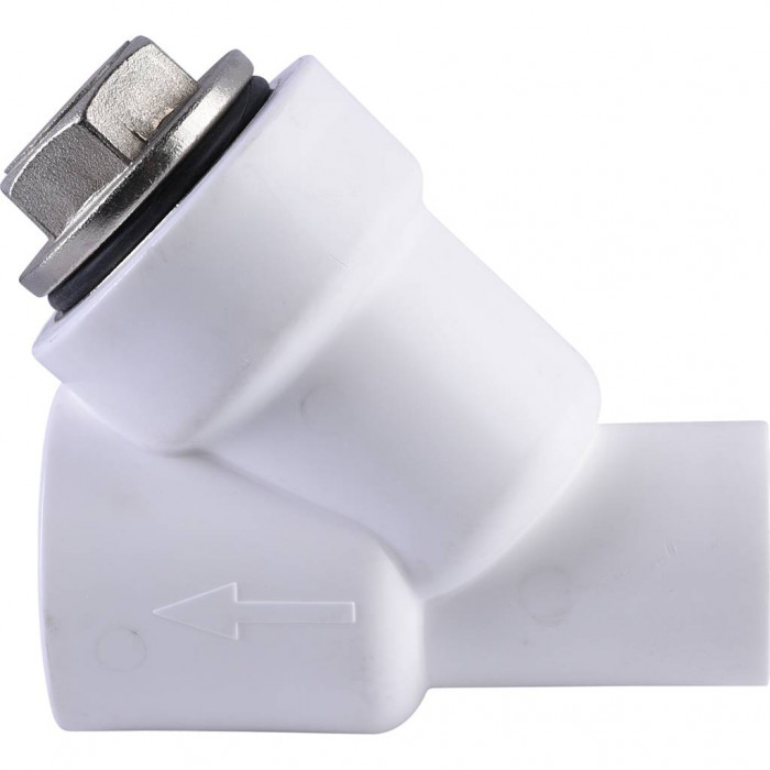 Фильтр Политэк d=32 для полипропиленовых труб под сварку (ВН-НР) (цвет белый)