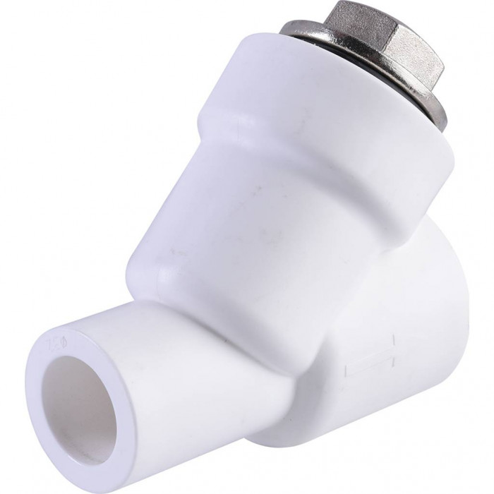 Фильтр Политэк d=32 для полипропиленовых труб под сварку (ВН-НР) (цвет белый)