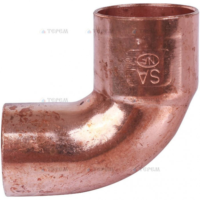 Sanha 5092 угол 90° ВП-НП, медь 22, для медных труб под пайку