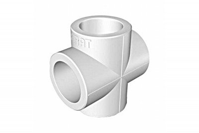 FIRAT Крестовина d=25 мм для полипропиленовых труб под сварку (цвет белый)