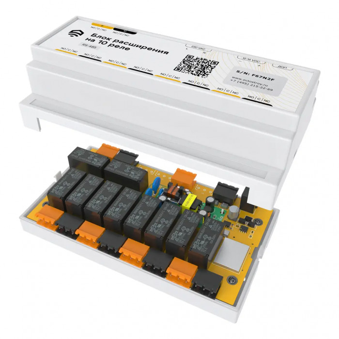 Ectocontrol ec01025 Ectocontrol Блок управления на 10 реле проводной RS485 (Modbus)