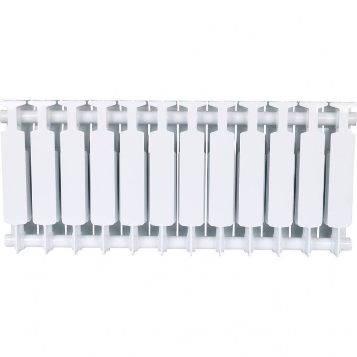 Биметаллический радиатор RIFAR MONOLIT 350, 12 секций, боковое подключение, белый