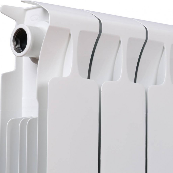 Биметаллический радиатор RIFAR MONOLIT 350, 12 секций, боковое подключение, белый