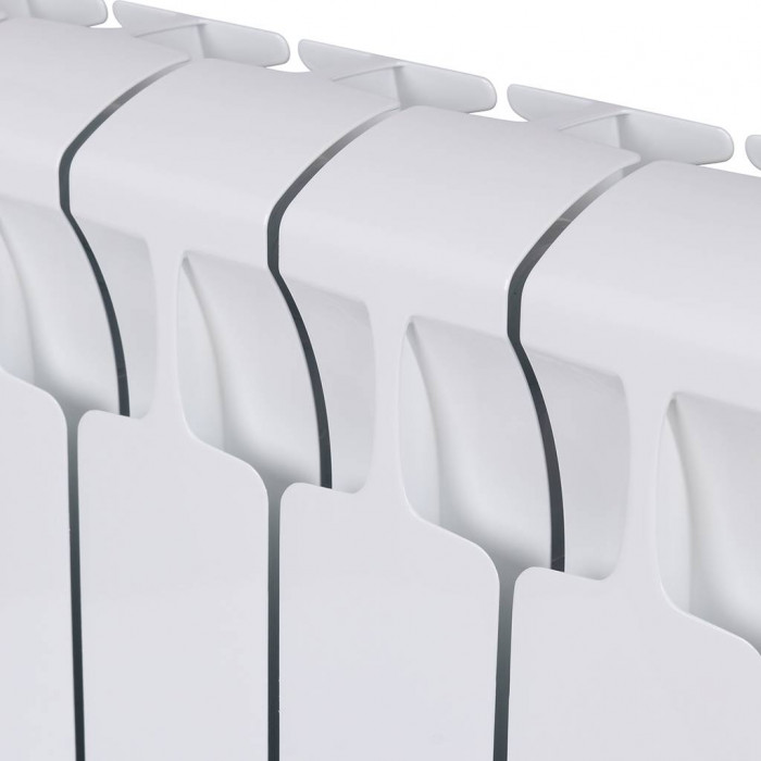 Биметаллический радиатор RIFAR MONOLIT 350, 12 секций, боковое подключение, белый